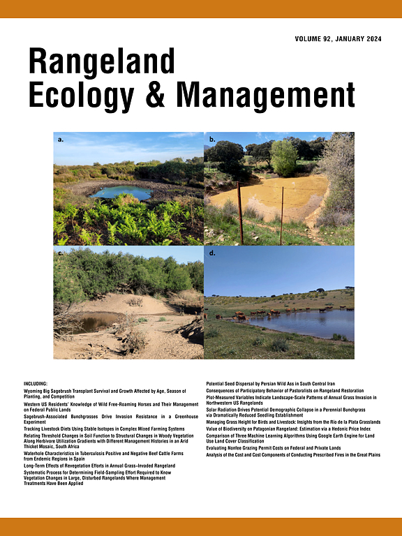 Go to journal home page - Rangeland Ecology & Management